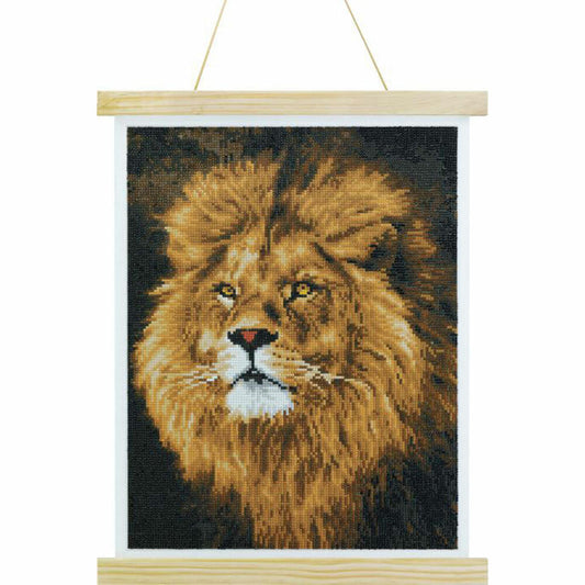 CRYSTAL ART Scroll Lion