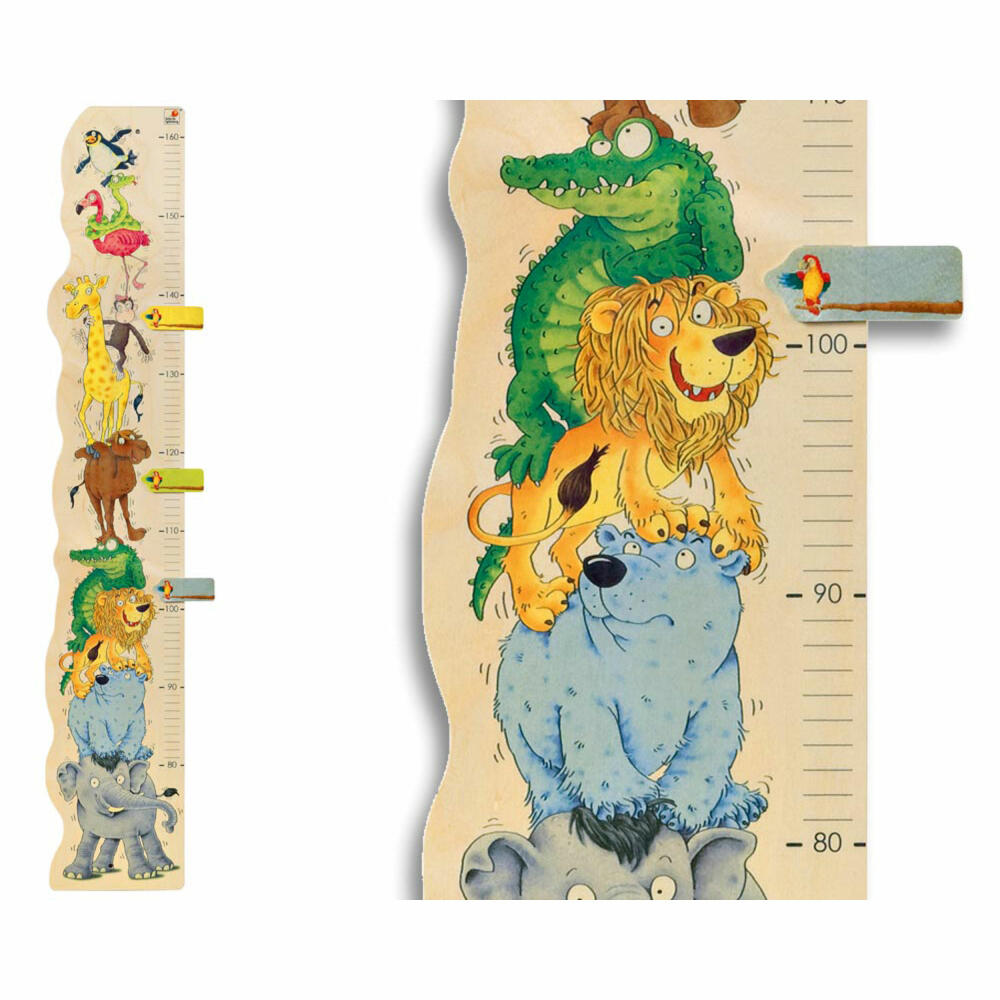 Selecta Toys Zoorino Measuring Stick, Measuring Stick, Measurement, Wooden Toy, Wood, 100 cm, 60000