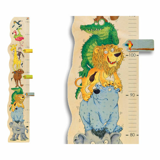 Selecta Toys Zoorino Measuring Stick, Measuring Stick, Measurement, Wooden Toy, Wood, 100 cm, 60000