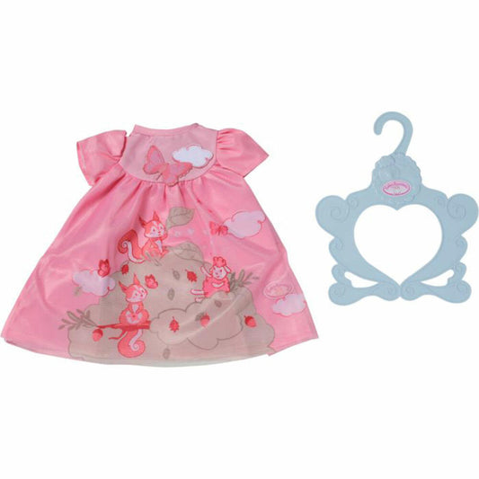 Zapf Creation Baby Annabell Dress Pink Squirrel, Doll Clothes, Clothes Doll, 43 cm, 709603