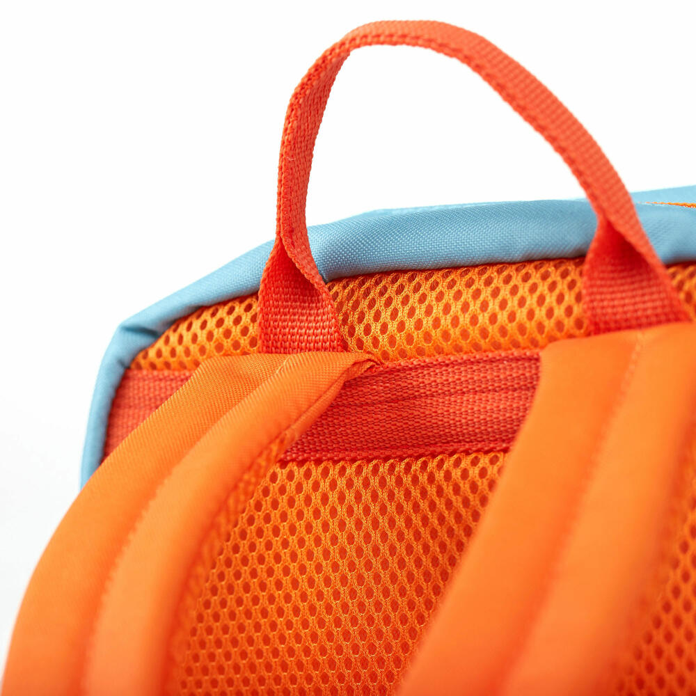 sigikid Mini Rucksack Fuchs, Kinderrucksack, Kindergartentasche, Kinder Tasche, Kindergarten, Polyester, Blau / Orange, 3.6 L, 25053