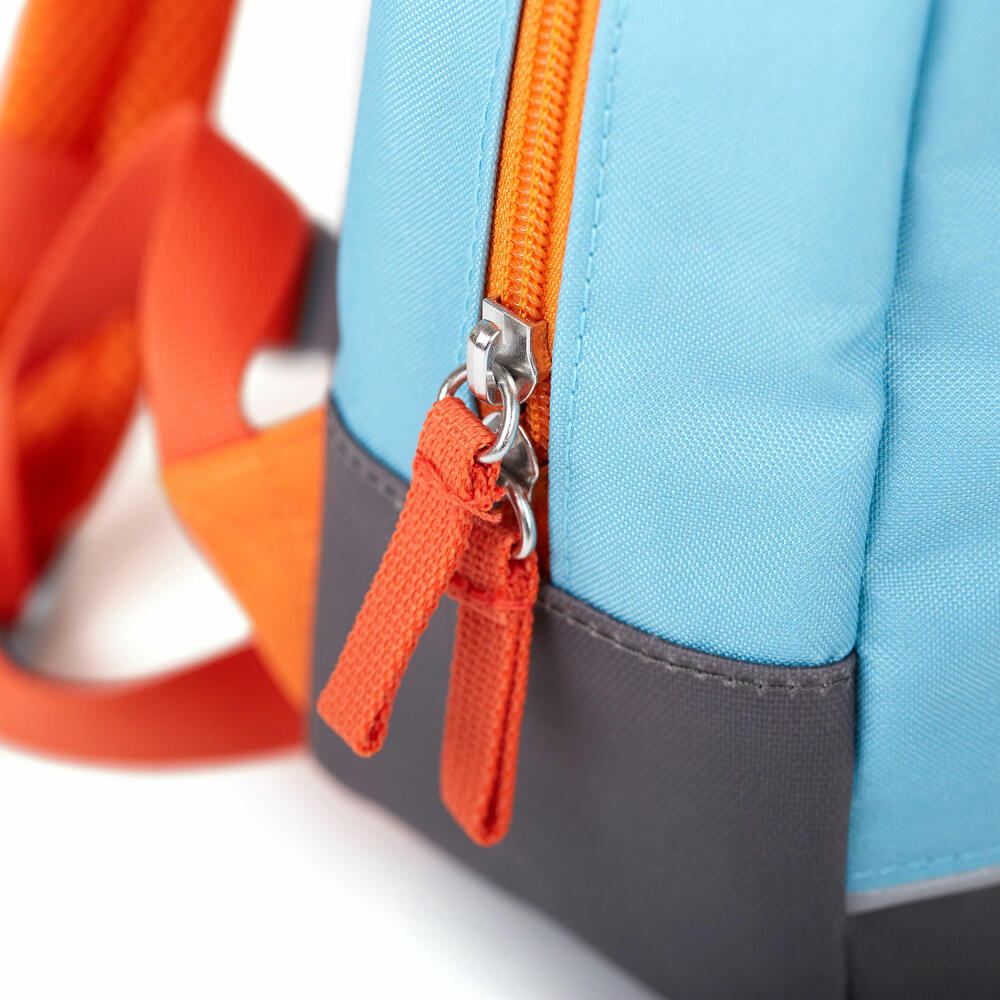 sigikid Mini Rucksack Fuchs, Kinderrucksack, Kindergartentasche, Kinder Tasche, Kindergarten, Polyester, Blau / Orange, 3.6 L, 25053