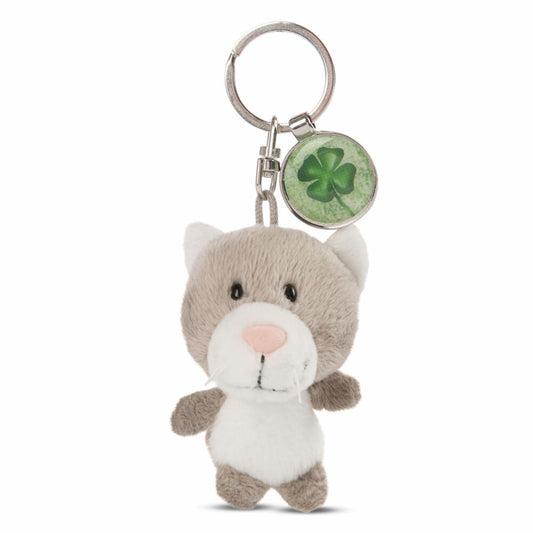 NICI Messenger Katze Schlüsselanhänger, mit Anhänger Lieblingsmensch, Schlüssel Anhänger, Glücksbringer, 7 cm, 47530