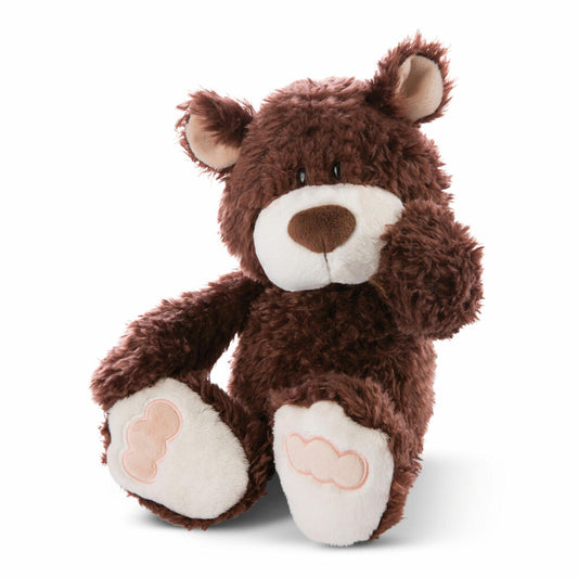 NICI Classic Bear Green, dangling, cuddly toy, stuffed toy, plush toy, stuffed bear, plush, cocoa brown, 20 cm, 47602