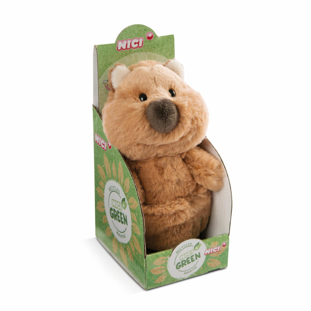 NICI Green Wild Friends Quokka-Mola Stehend, Kuscheltier, Plüschtier, Stofftier, 15 cm, 47213