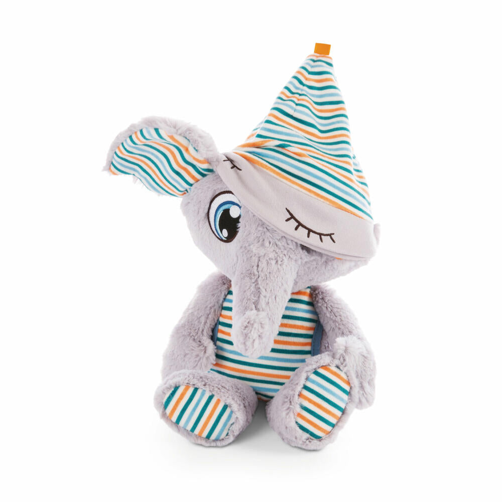 NICI Schlafmützen Elefant Polino, Kuscheltier, Stofftier, Plüschtier, Plüsch, Polyester, 38 cm, 47191