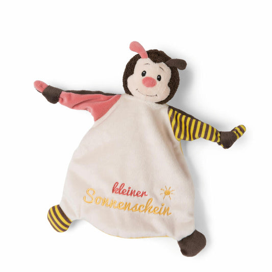 NICI My First NICI Cuddly Blanket Bee Little Sunshine, Comfort Blanket, Cuddly Blanket, Plush, 28 cm, 47134