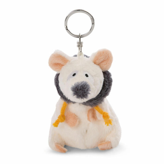 NICI Winter Maus Schlüsselanhänger, Schlüssel Anhänger, Glücksbringer, 10 cm, 47289