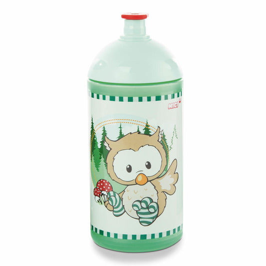 NICI Die Owlsons Trinkflasche, Getränkeflasche, Trink Flasche, Kinderflasche, Kinder, Eule, 500 ml, 47170
