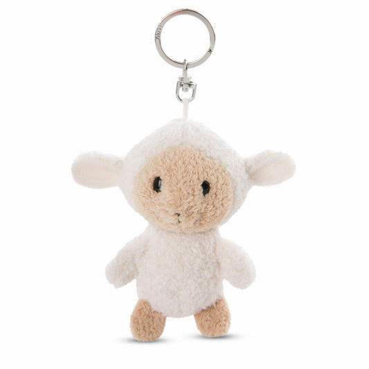 NICI Green Farm Friends Schaf Sheepmila Schlüsselanhänger, Bean Bag, Schlüssel Anhänger, 10 cm, 47775