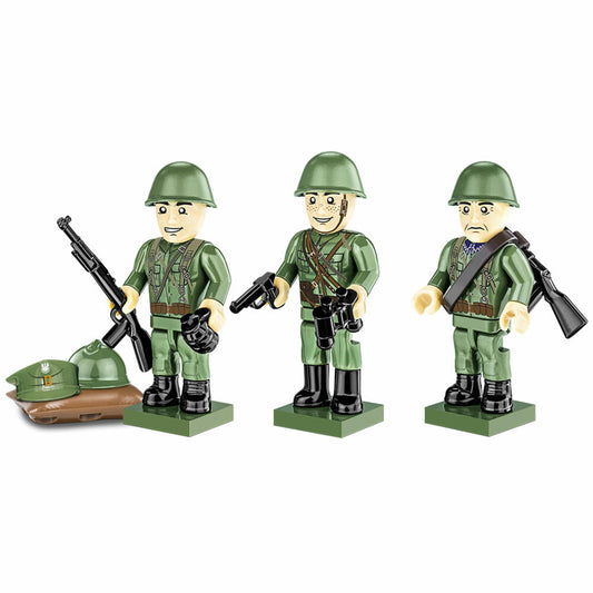 COBI Klemmbausteinset Polish Infantry 1939, World War 2 Historical Collection, Soldaten, Spielfiguren, Klemmbausteine, Kunststoff, 30 Teile, 2052