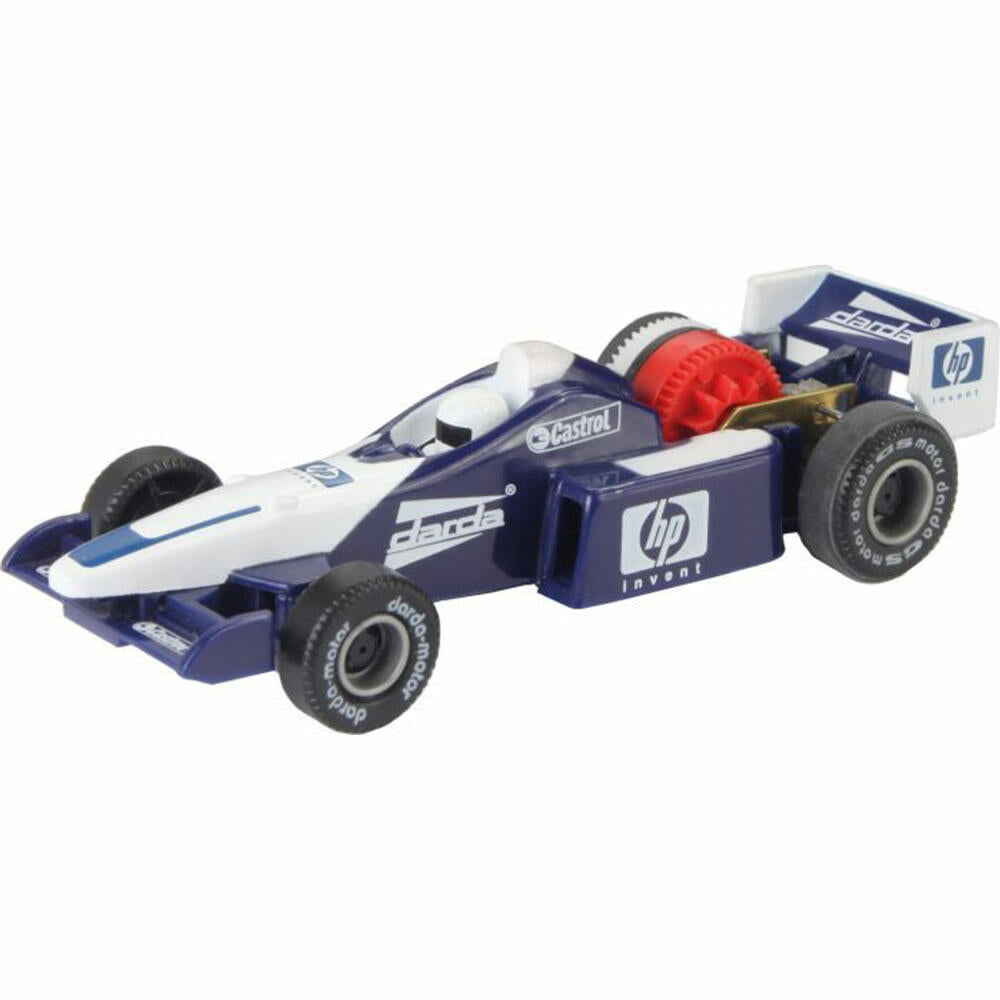 darda Formula 1 racing car, blue