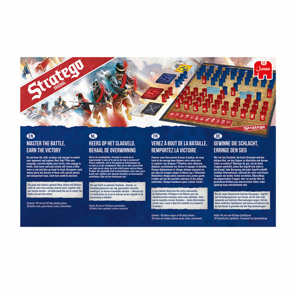 Jumbo Games Stratego Original New Edition, Strategy Game, Parlor Game, Classic Game, Board Game, 19958