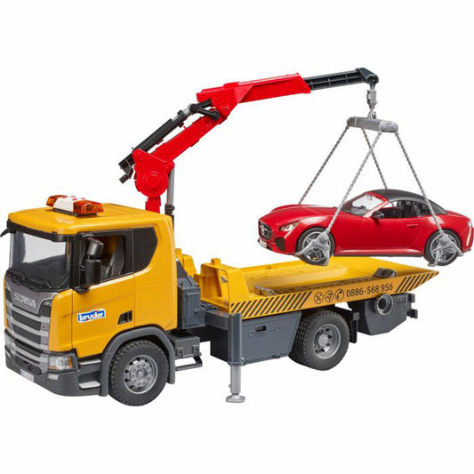 bruder 03552 Scania Super 560R Abschlepp-LKW m. L+S Modul + BRUDER Roadster
