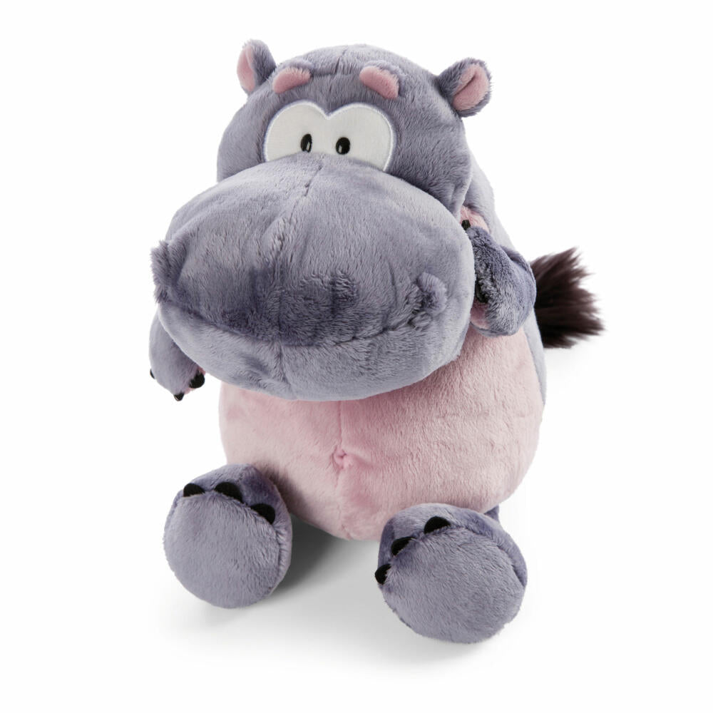 NICI Green Wild Friends hippo DJ Nilbert Schlenker, cuddly toy, plush toy, stuffed toy, plush / polyester, 35 cm, 47968