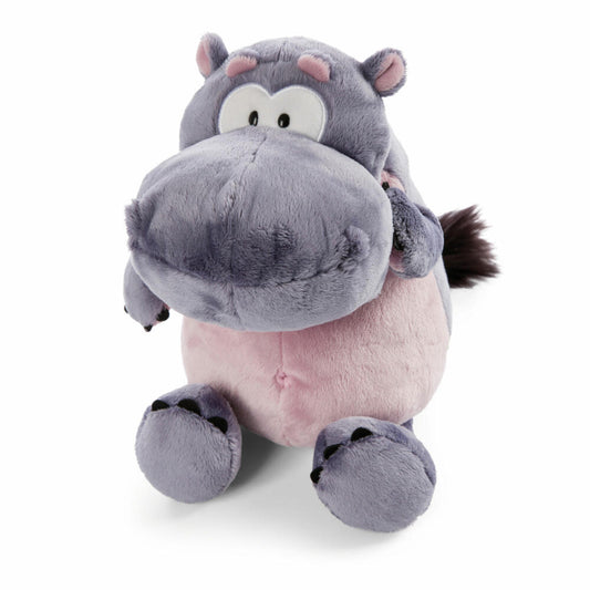 NICI Green Wild Friends hippo DJ Nilbert Schlenker, cuddly toy, plush toy, stuffed toy, plush / polyester, 35 cm, 47968