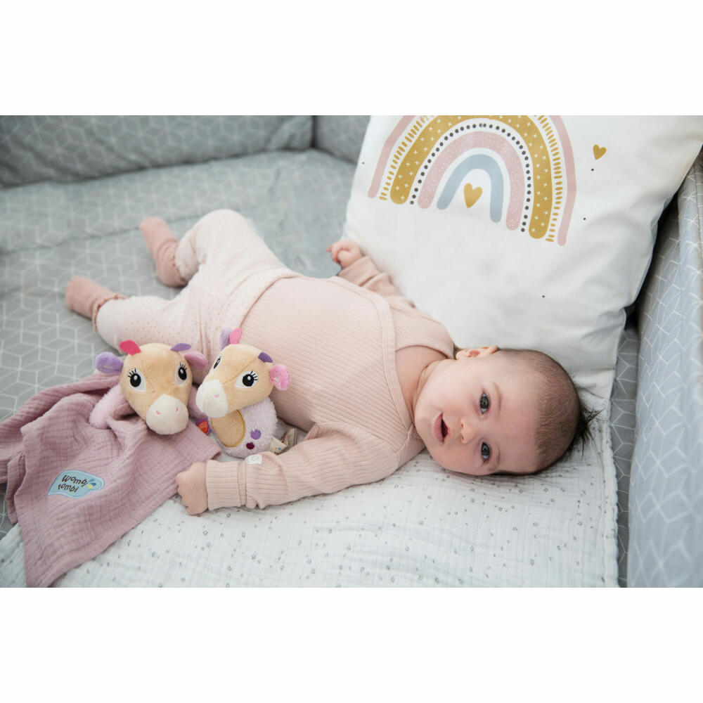 NICI My First NICI Greifling Giraffe Sasuma mit Rassel, Greifspielzeug, Baby Spielzeug, Plüsch / Polyester, 12 cm, 48035