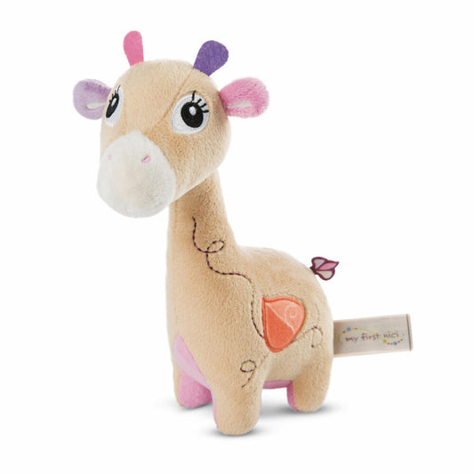 NICI My First NICI Cuddly Toy 3D Giraffe Sasuma Standing, Cuddly Toy, Plush Toy, Stuffed Toy, Plush / Polyester, 22 cm, 48030