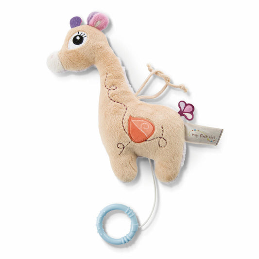 NICI My First NICI Music Box 2D Giraffe Sasuma, Music Box, Game Box, Baby Toy, 20 cm, 48033