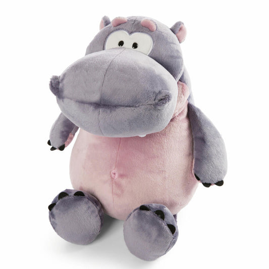 NICI Green Wild Friends hippo DJ Nilbert Schlenker, cuddly toy, plush toy, stuffed toy, plush / polyester, 50 cm, 47972