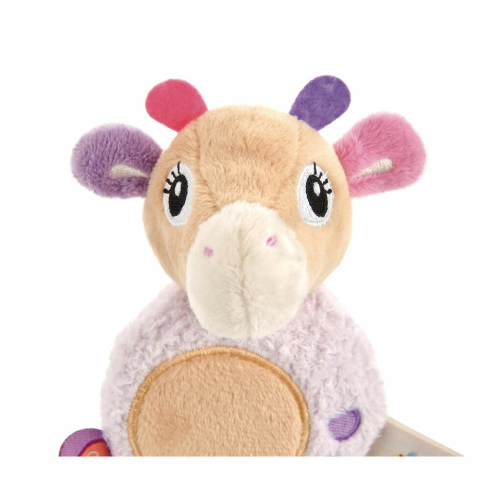 NICI My First NICI Greifling Giraffe Sasuma mit Rassel, Greifspielzeug, Baby Spielzeug, Plüsch / Polyester, 12 cm, 48035
