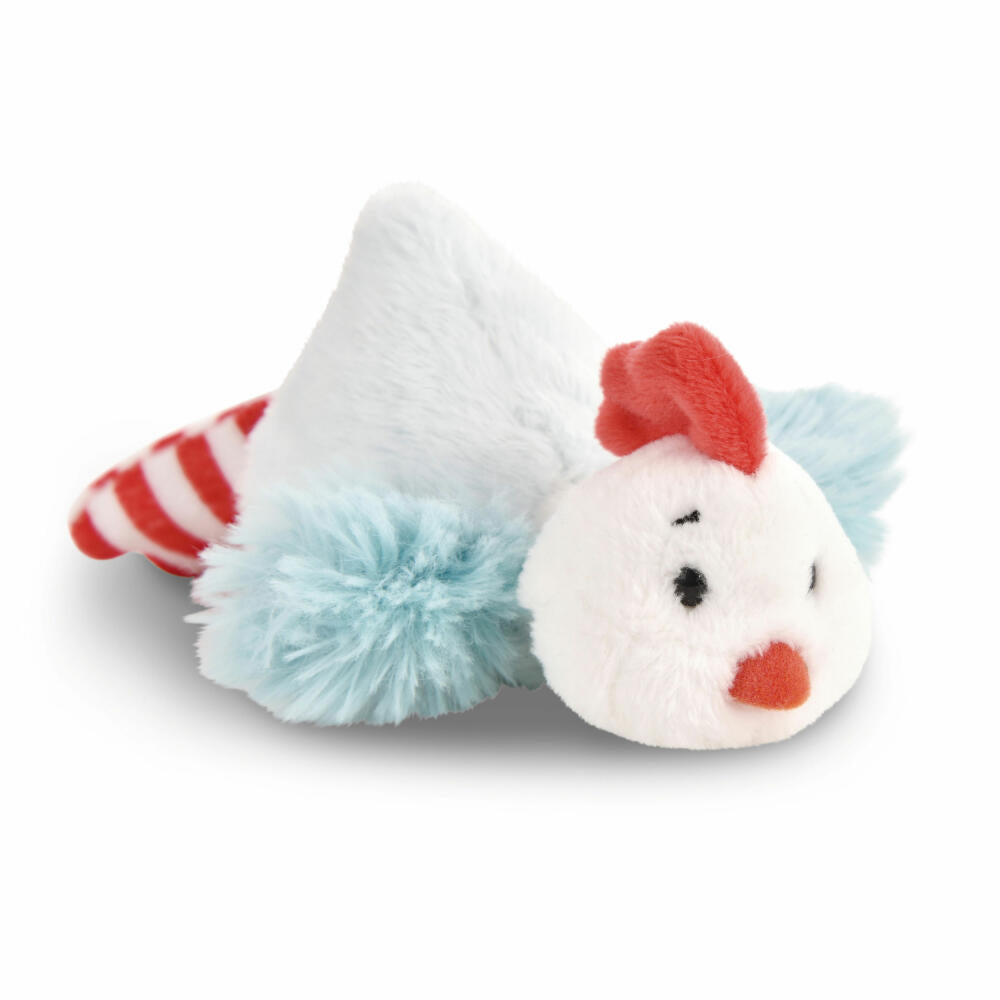 NICI Green Farm Friends Henne Chicklinde Liegend, Kuscheltier, Plüschtier, Stofftier, Plüsch / Polyester, 12 cm, 47785