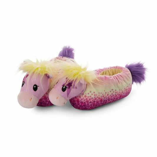 NICI Pony Stars Hausschuhe Candydust, figürlich, Gr. 38-41 L, Haus Schuhe, Pantoffeln, Plüsch, 47852
