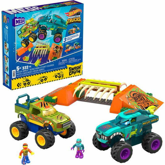 Mattel MEGA Hot Wheels Monster Trucks Mega-Wrex Bone Crash Stunt Track