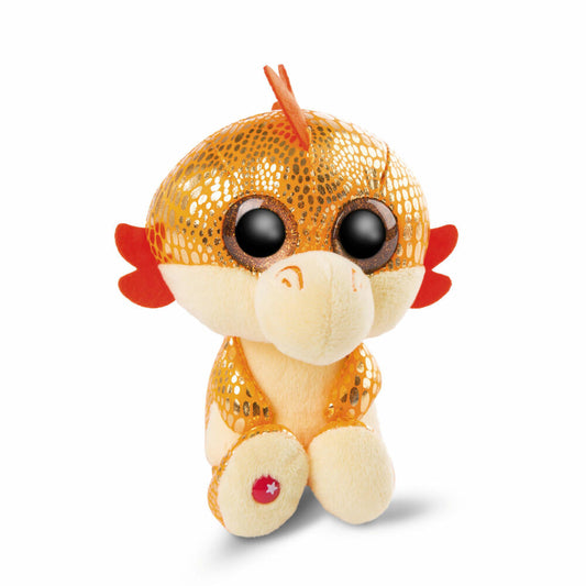 NICI Glubschi Dragon Dangling Dragon Yo-Yo, Plush Toy, Cuddly Toy, Stuffed Toy, Plush, Orange, 25 cm, 46935