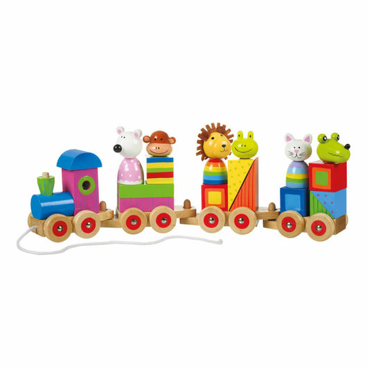 NICI Tierzug Puzzle, Lernspielzeug, Spielzeug, Tiere, Orange Tree Toys, Holz, Bunt, 46033