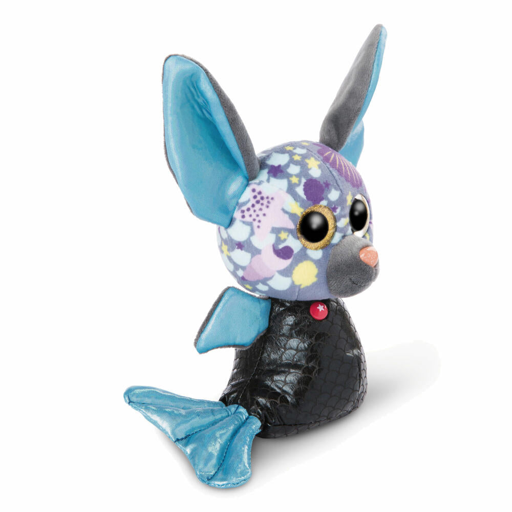 NICI Glubschis Mermaid Bat Laguna-Lu, Cuddly Toy, Plush Toy, Stuffed Toy, Plush, Blue, 15 cm, 46824