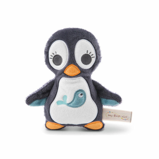 NICI My First Nici Wombi Tombi Cuddly Toy 2D Penguin Watschilii, Cuddly Toy, Stuffed Toy, 18 cm, 46575