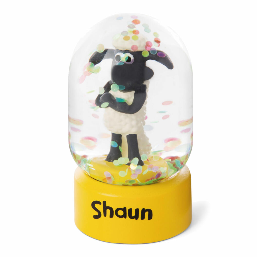 NICI Shaun the Sheep Shaker, Snow Globe, Shaker Ball, Decoration, H 7 cm, 45807