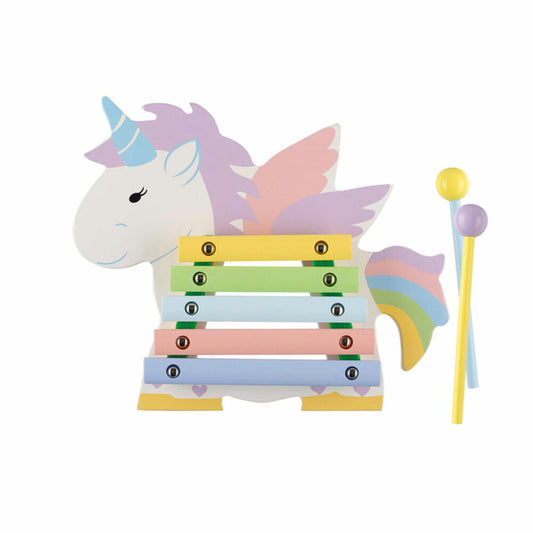 NICI Xylophon Einhorn, Instrument, Spielzeug, Orange Tree Toys, Holz, Bunt, 46018