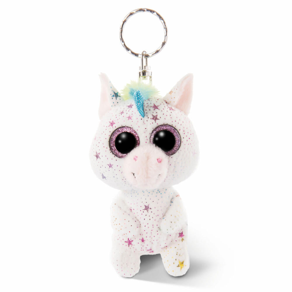 NICI Glubschis Keyring Unicorn Uberto, Dangling, Key Pendant, Plush, 9 cm, 46612