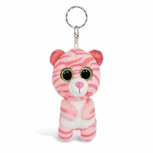 NICI Glubschis Schlüsselanhänger Tiger Fula, Schlenker, Schlüssel Anhänger, Plüsch, 9 cm, 46311