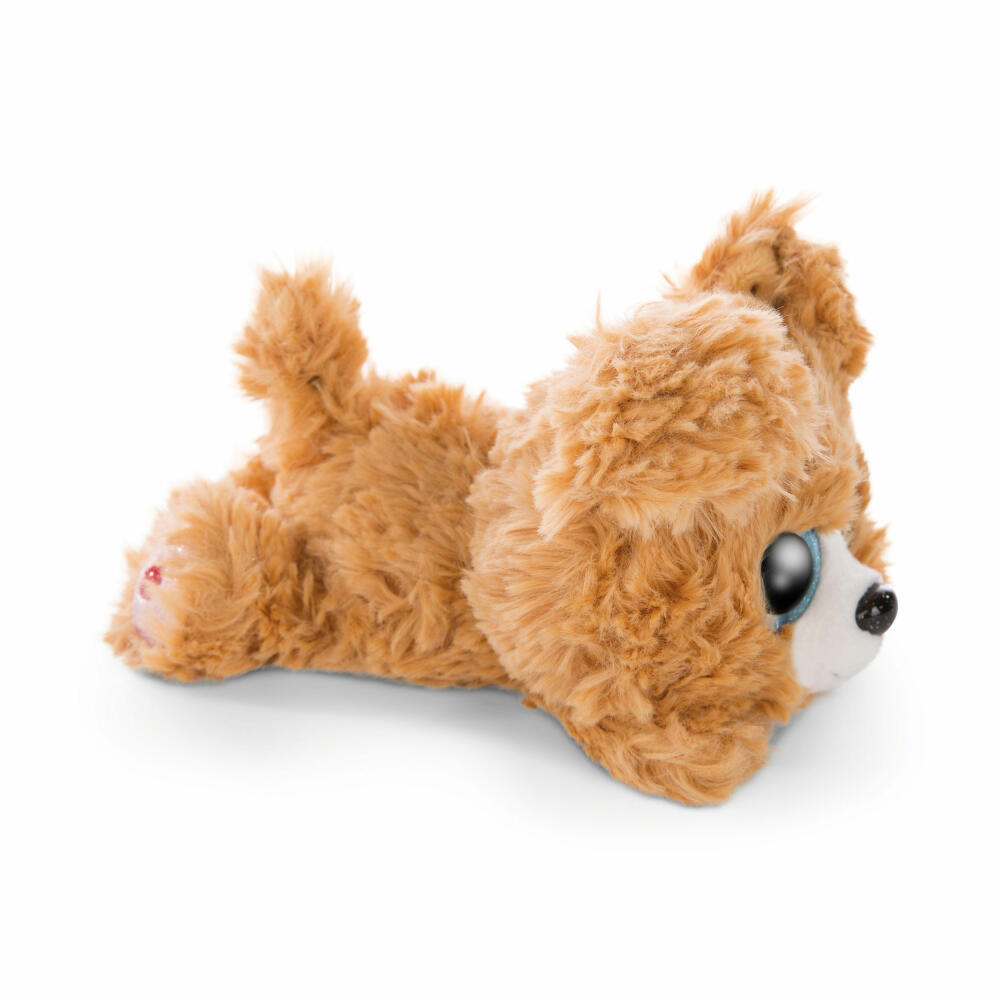 NICI Glubschis Cute Edtion Hund Lollidog, Liegend, Plüschtier, Kuscheltier, Stofftier, Plüsch, Braun, 15 cm, 46923