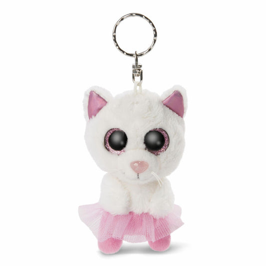 NICI Glubschis Schlenker Ballerina Katze Jenabell, Schlüsselanhänger, Schlüssel Anhänger, 9 cm, 46861