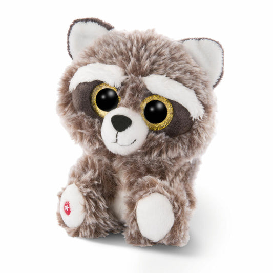 NICI Glubschis Schlenker Raccoon Clooney, Plush Toy, Cuddly Toy, Stuffed Toy, Plush / Polyester, 15 cm, 46621