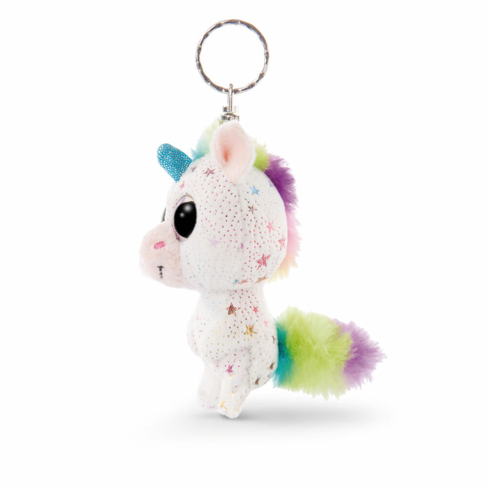 NICI Glubschis Keyring Unicorn Uberto, Dangling, Key Pendant, Plush, 9 cm, 46612
