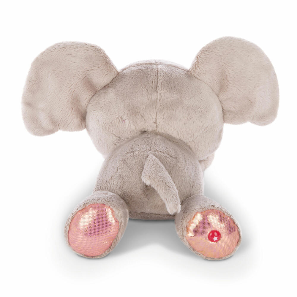 NICI Glubschis Cute Edtion Elephant Billi-Balu, Lying, Plush Toy, Cuddly Toy, Stuffed Toy, Plush, Gray, 25 cm, 46924