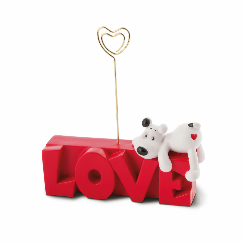NICI Love Photo Holder Dog, Picture Holder, Card Holder, Photo, Picture, Holder, Memo Holder, 46083