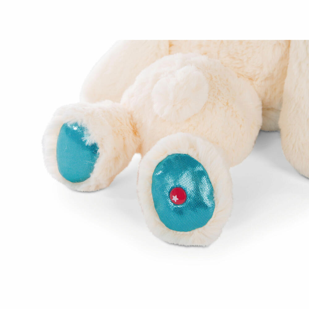 NICI Glubschis Cute Edtion Rabbit Wolli-Dot, Lying, Plush Toy, Cuddly Toy, Stuffed Toy, Plush, White, 25 cm, 46925