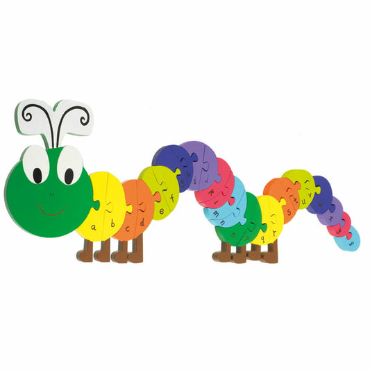NICI ABC Puzzle Raupe, Lernspielzeug, Spielzeug, Orange Tree Toys, Holz, Bunt, 46009