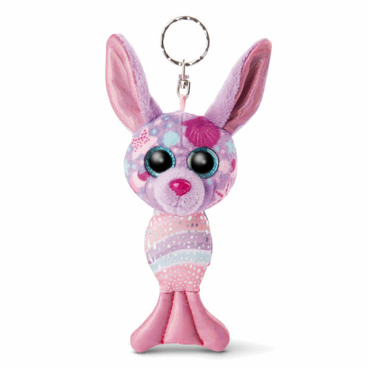 NICI Glubschis Meerjungfrau Hase Shellina, Schlüsselanhänger, Schlüssel Anhänger, Plüsch, Lila, 12 cm, 46823