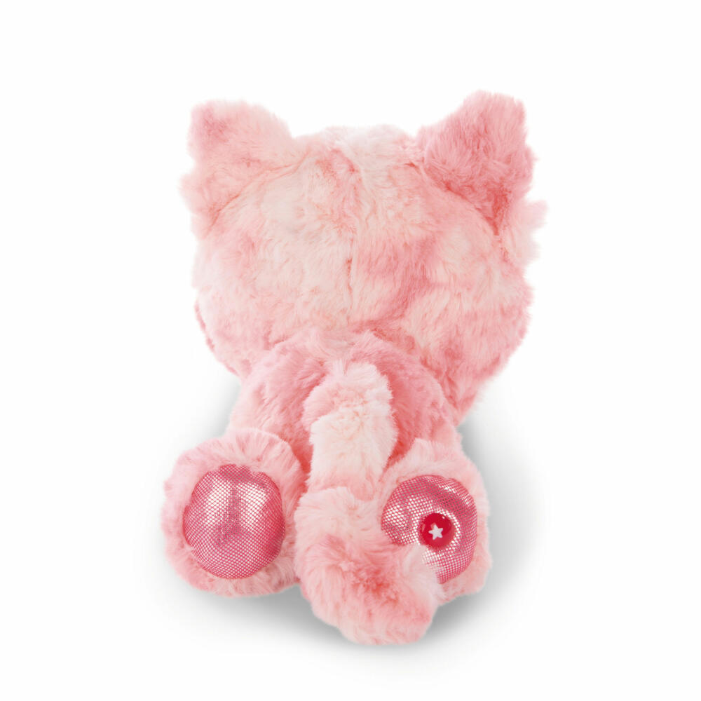 NICI Glubschis Cute Edtion Cat Dreamie, Lying, Plush Toy, Cuddly Toy, Stuffed Toy, Plush, Pink, 15 cm, 46921