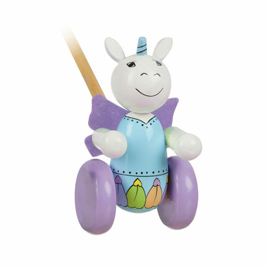 NICI Schiebetier Einhorn, Babyspielzeug, Spielzeug, Tier, Orange Tree Toys, Holz, Bunt, 46002