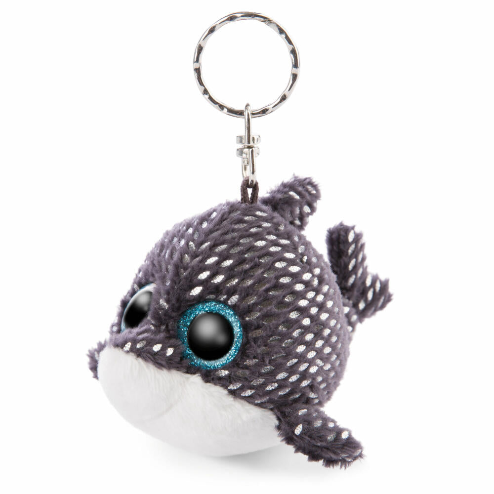 NICI Glubschi Summer Glubschis Shark Ferris Keyring, Key Pendant, Plush, 9 cm, 46961