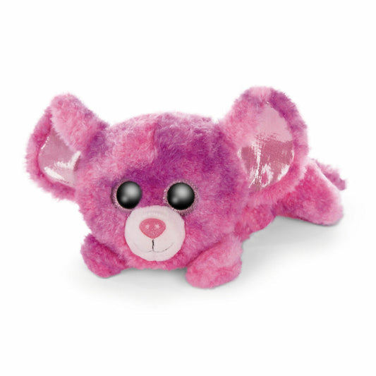 NICI Glubschis Cute Edtion Mouse Maisie, Lying, Plush Toy, Cuddly Toy, Stuffed Toy, Plush, Pink, 25 cm, 46927