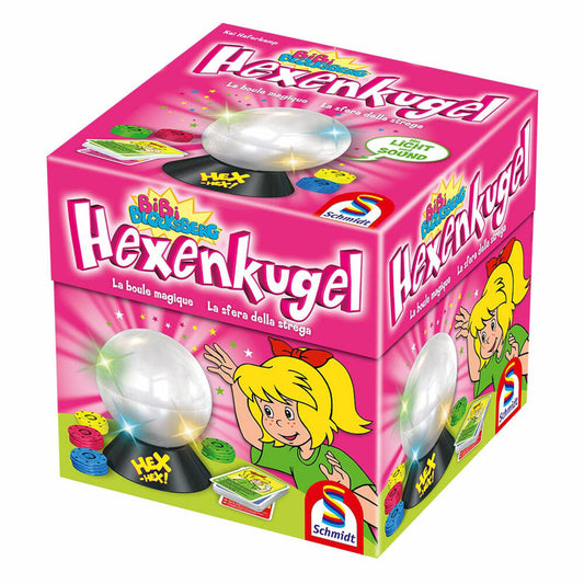 Schmidt Spiele Bibi Blocksberg, Hexenkugel, Kinderspiel Lizenz, Kartenspiel, 2 bis 5 Spieler, 40458